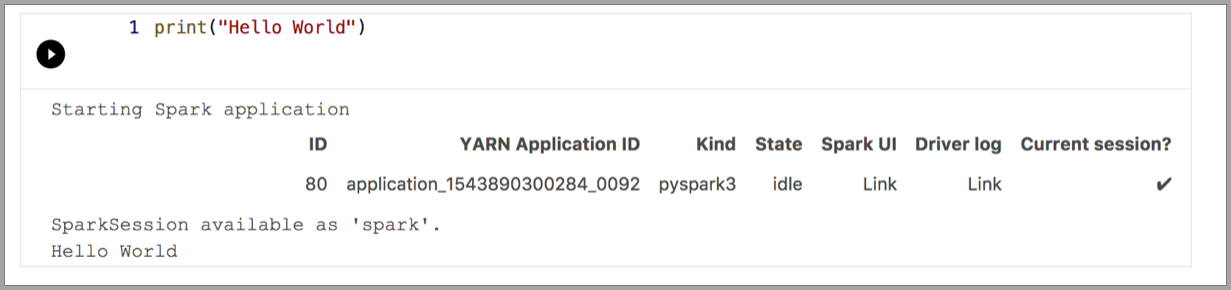 Spark application