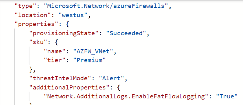 Screenshot of JSON showing additional log verification.