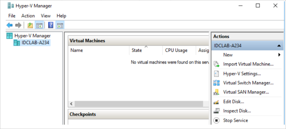 Screenshot of procedure to Deploy VHD.