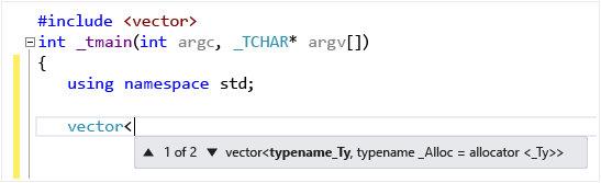 Visual C++ Parameter Help