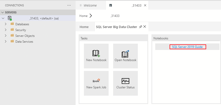 Jupyter notebooks in the dashboard