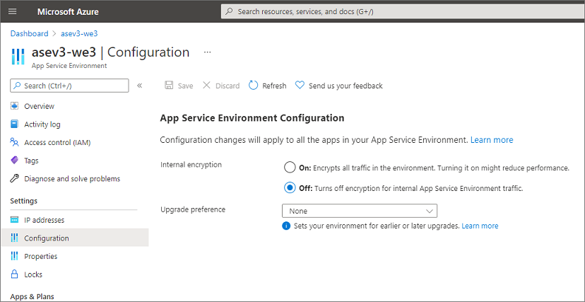 ASE configuration portal