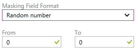 Screenshot that shows the masking method for generating a random number.