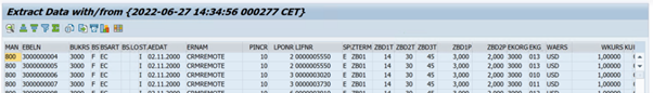 Screenshot that shows the Extract Data dialog.