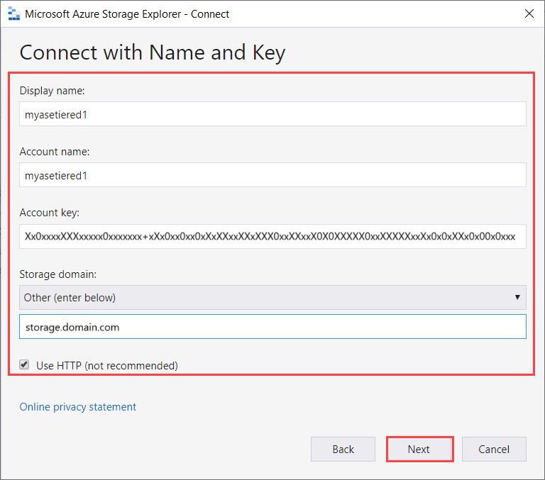 Configure Storage Explorer 4