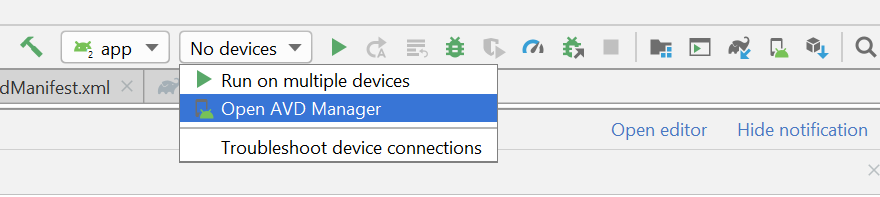 Open device manager