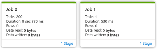 Screenshot of job graph node.