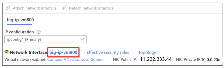 Screenshot of networking configurations.