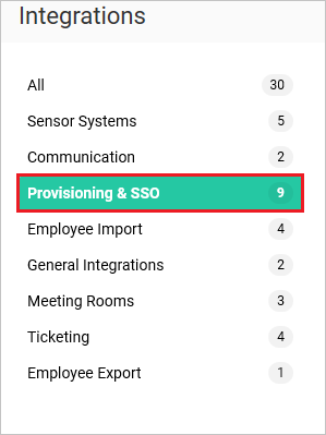 SpaceIQ Provisioning and SSO