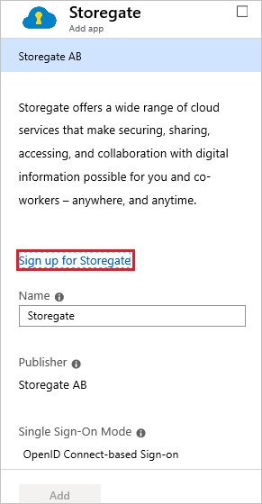 Storegate OIDC Add