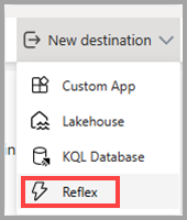  A Screenshot of reflex event stream item showing data flow.