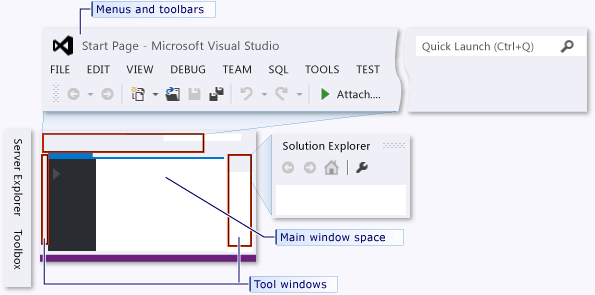 Visual Studio 2017 IDE with General Settings applied