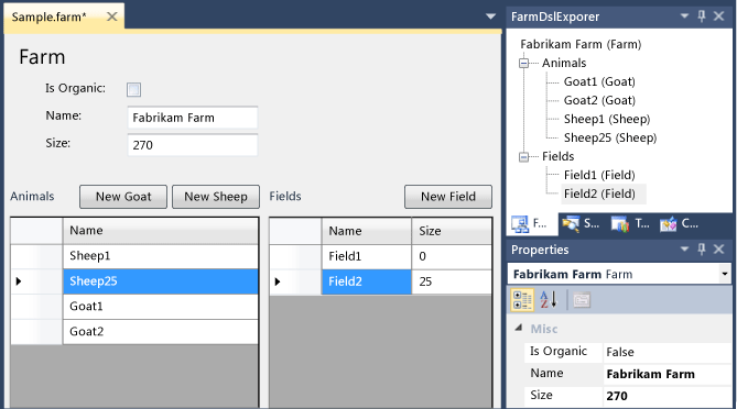 DSL instance in Visual Studio