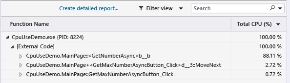 Screenshot that shows Asynchronous node.