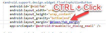 Android Designer Go-To-Definition
