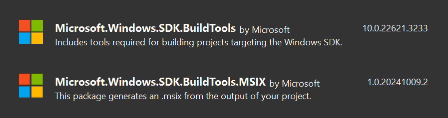 MSIX tooling