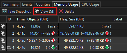 View Diff Snapshot MMA