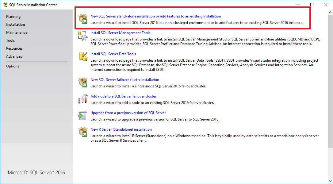 Install R Services (In-Database)