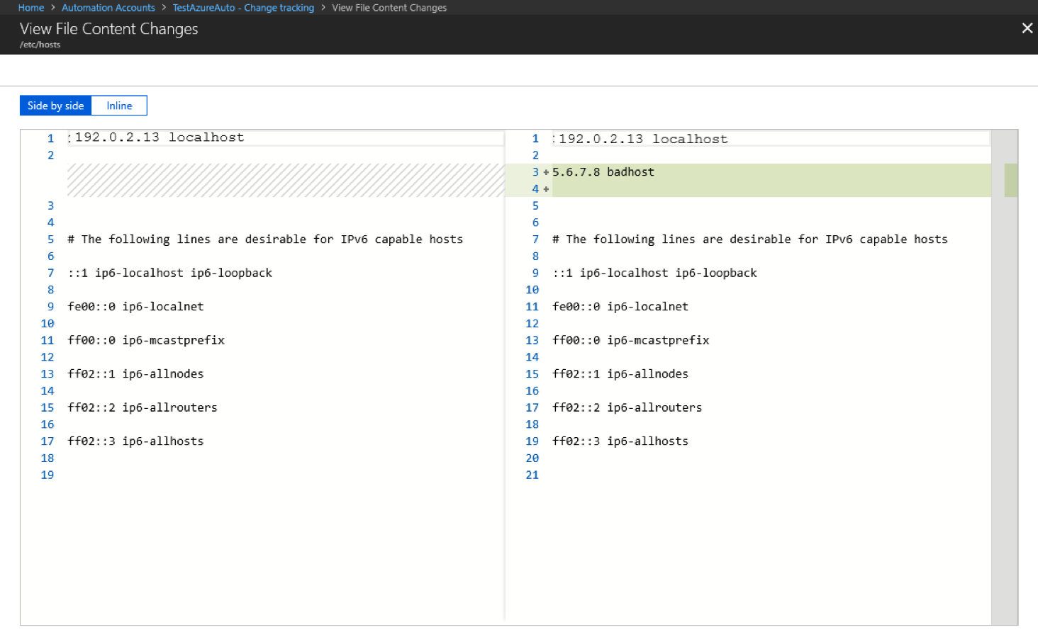 View changes in a file