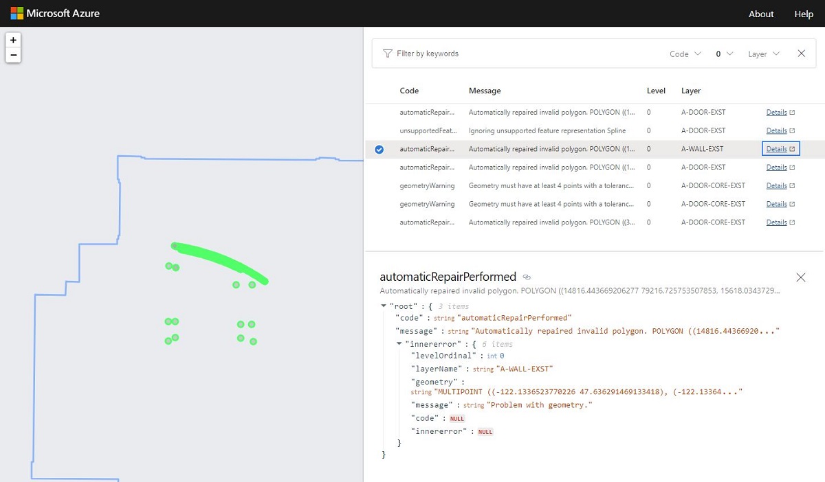 Drawing Error Visualizer App - Errors and Warnings