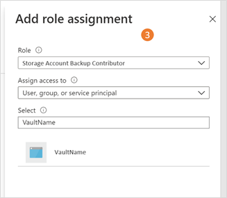 Role assignment options