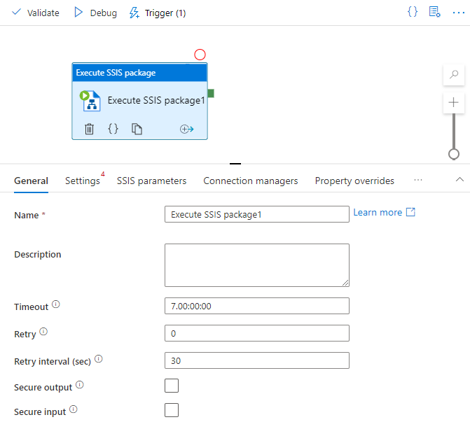 Set properties on the General tab