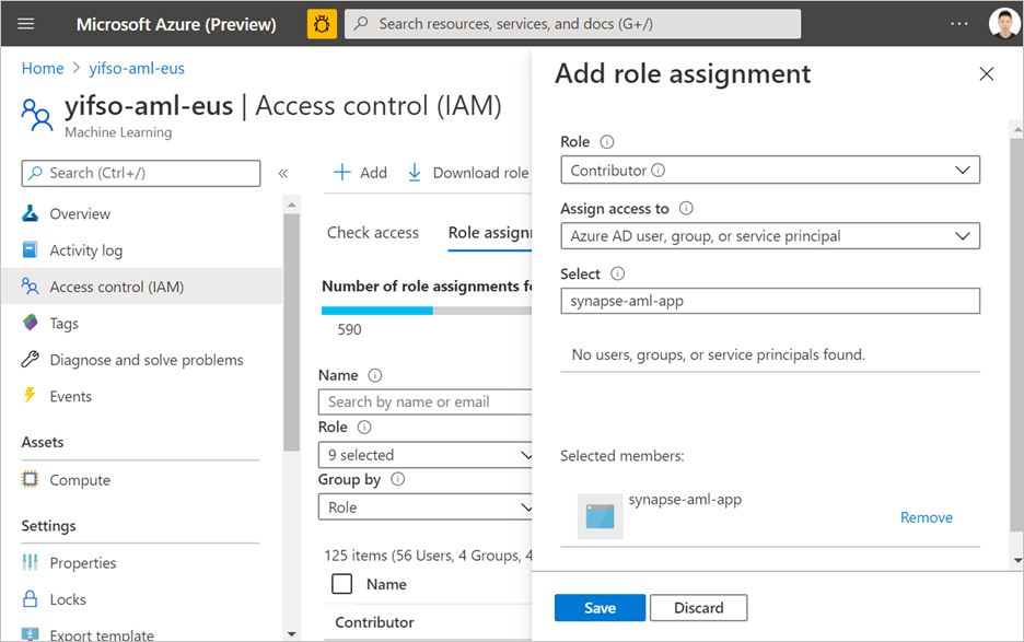 Assign contributor role