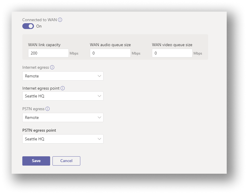 Remote site egress settings