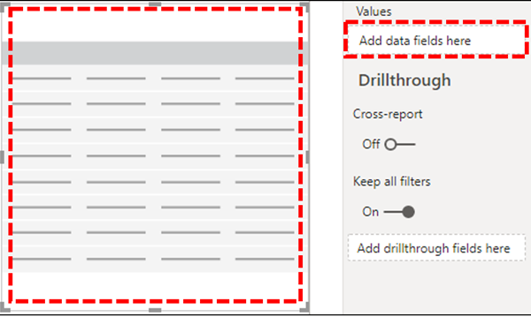 Visualizations query in the Power BI Connector.