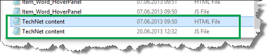 Tech Net Content Files