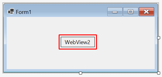 BlazorWebView in the Form1 designer.