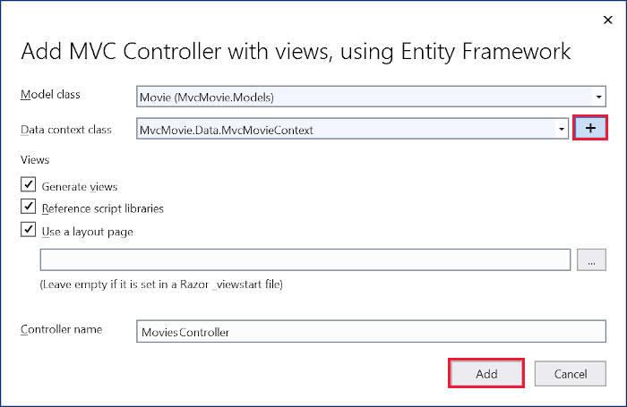 Add Data context keep defaults