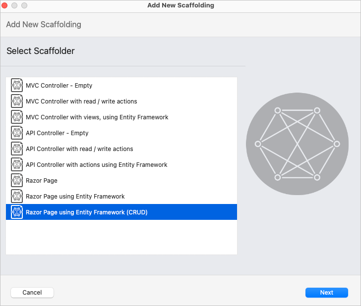 Add Scaffolding on Mac