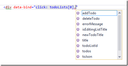 Intellisense showing full JavaScript object