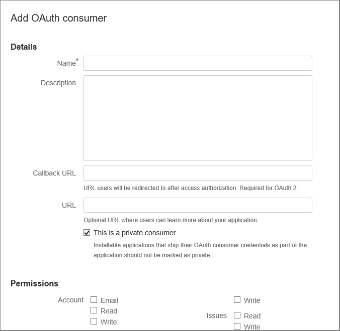 BitBucket Add OAuth Consumer