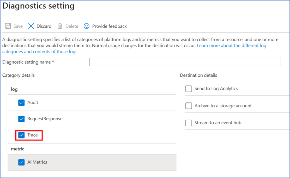 Enable trace logging in custom question answering