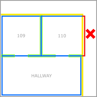 Example of unit exceeding the level boundary