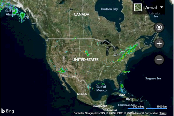 Bing Maps weighted heatmap