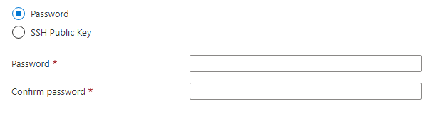 Screenshot of the credentials combo user-interface element for a Linux password.