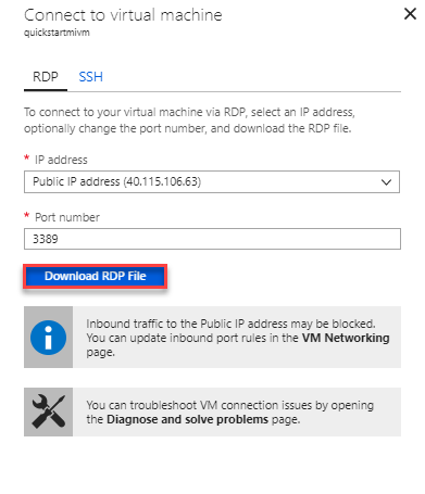 RDP form