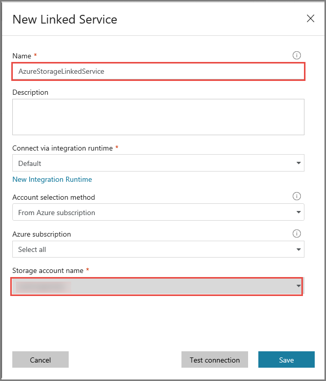 Azure Storage Account settings