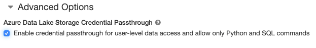 Enable credential passthrough for High Concurrency clusters