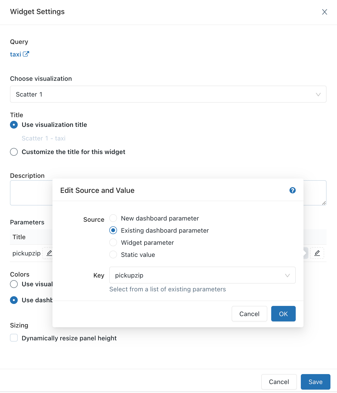 Change parameter mapping