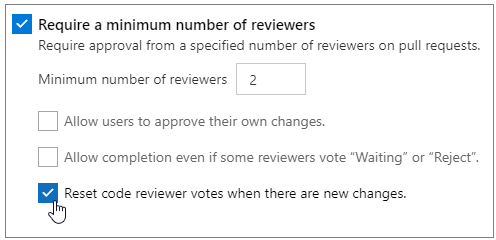 Reset votes setting