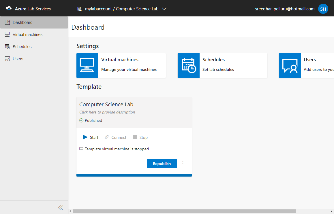 Classroom lab home page