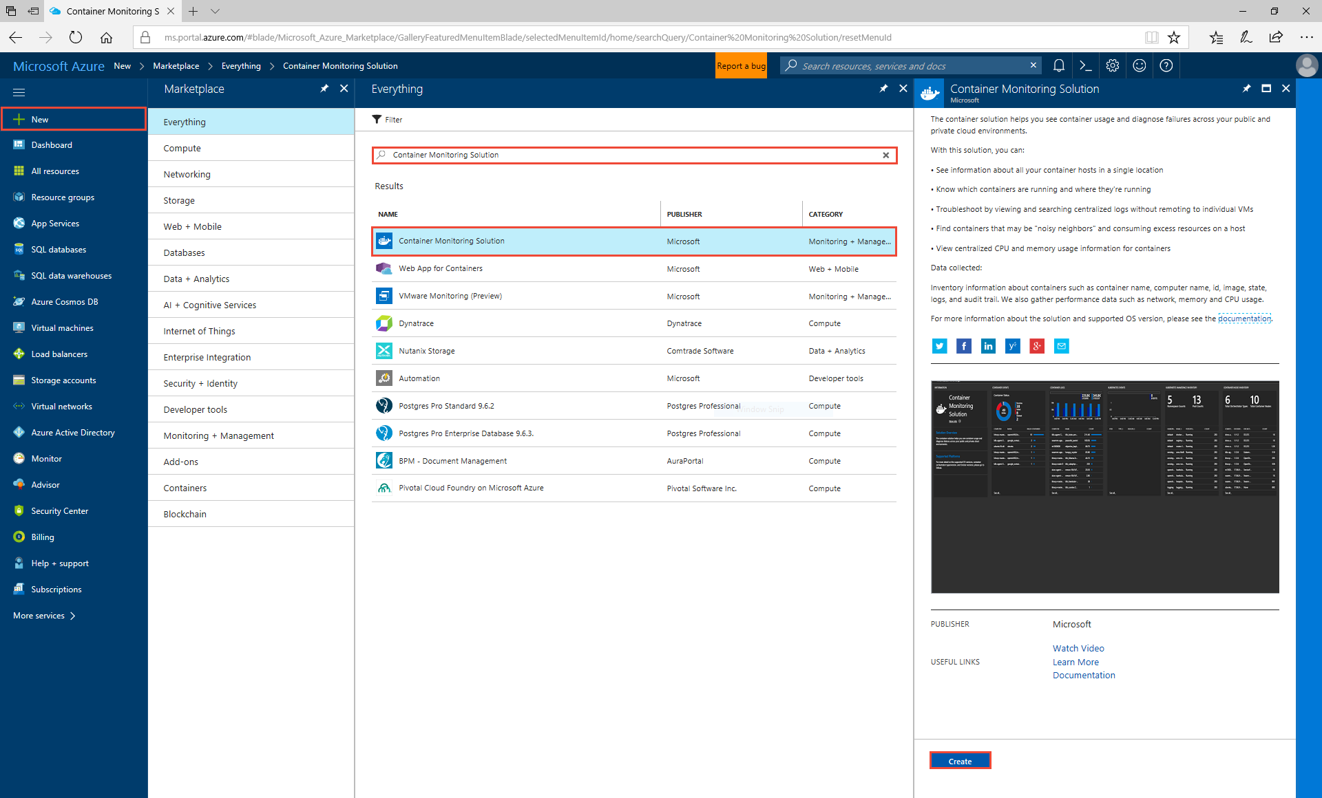 Adding Containers solution