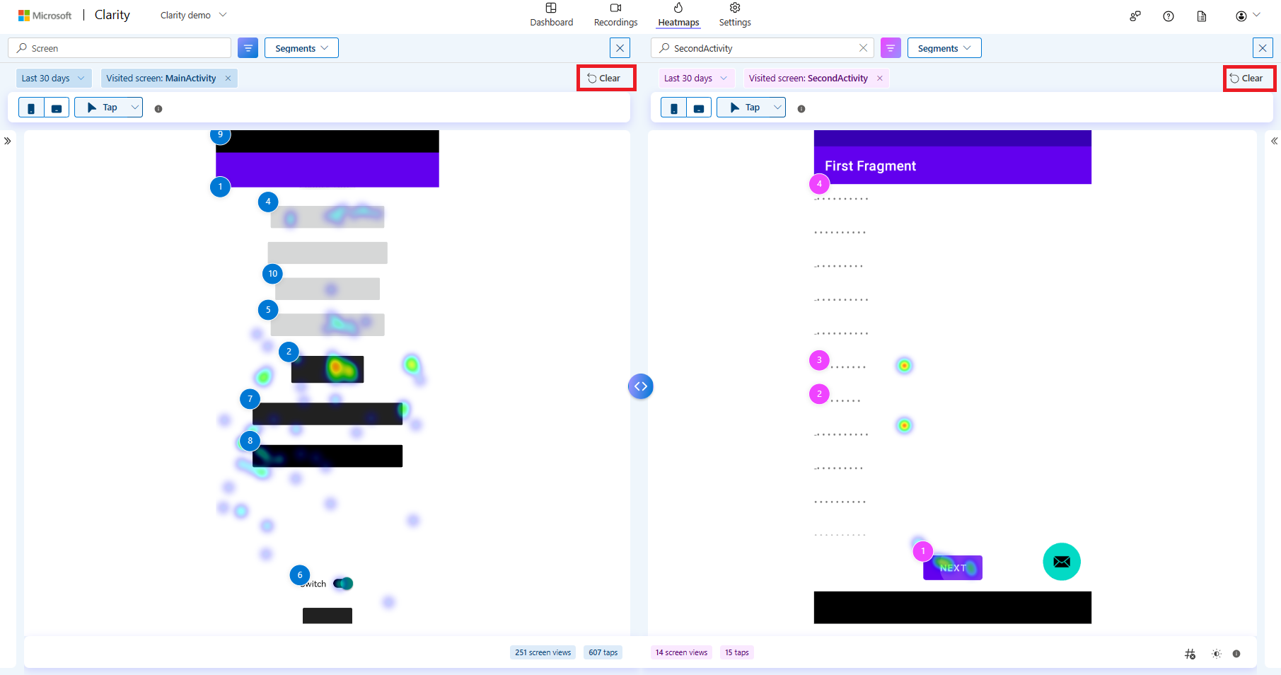 Clear compare mode in sdk.