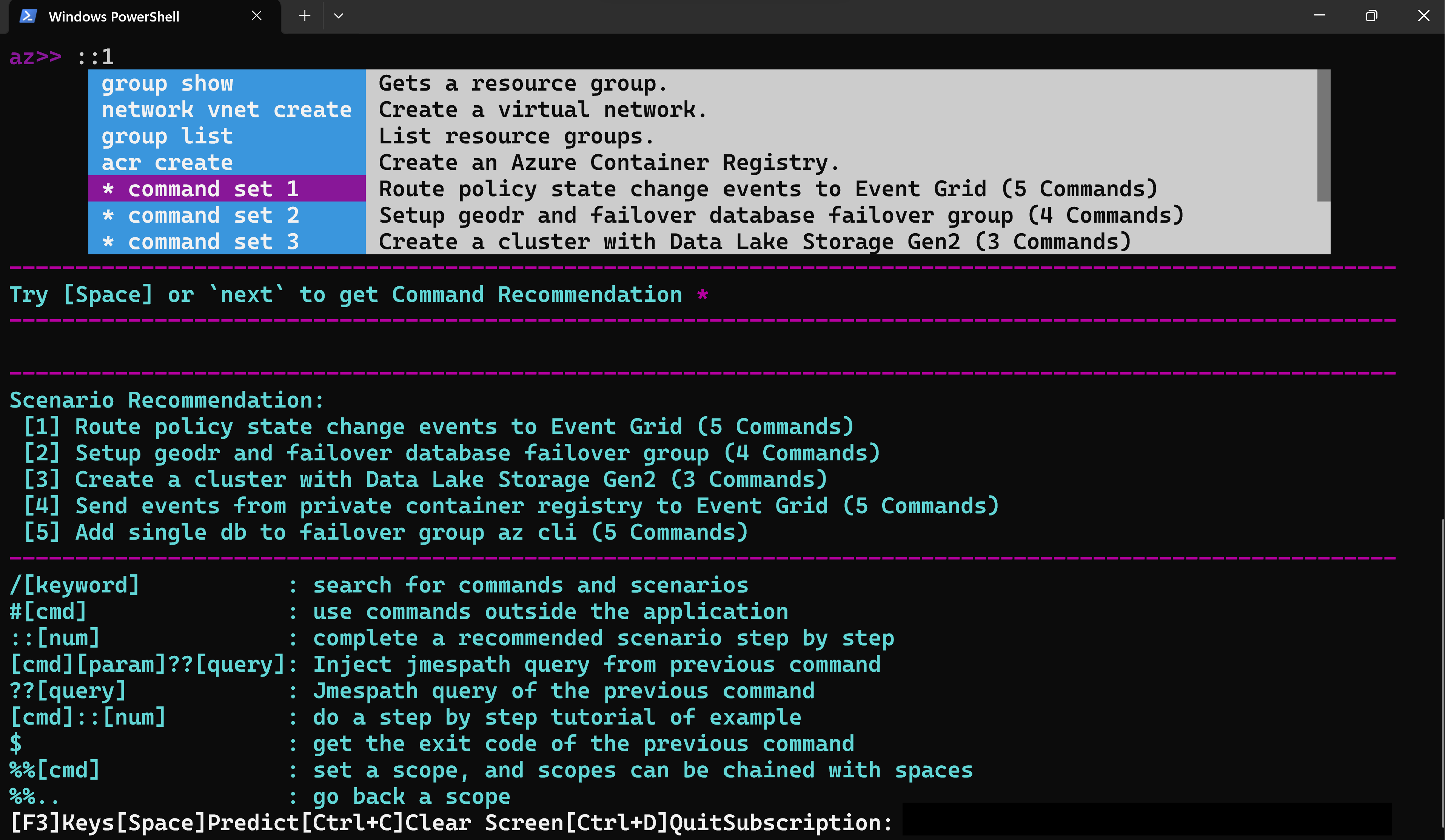 Scenario identification