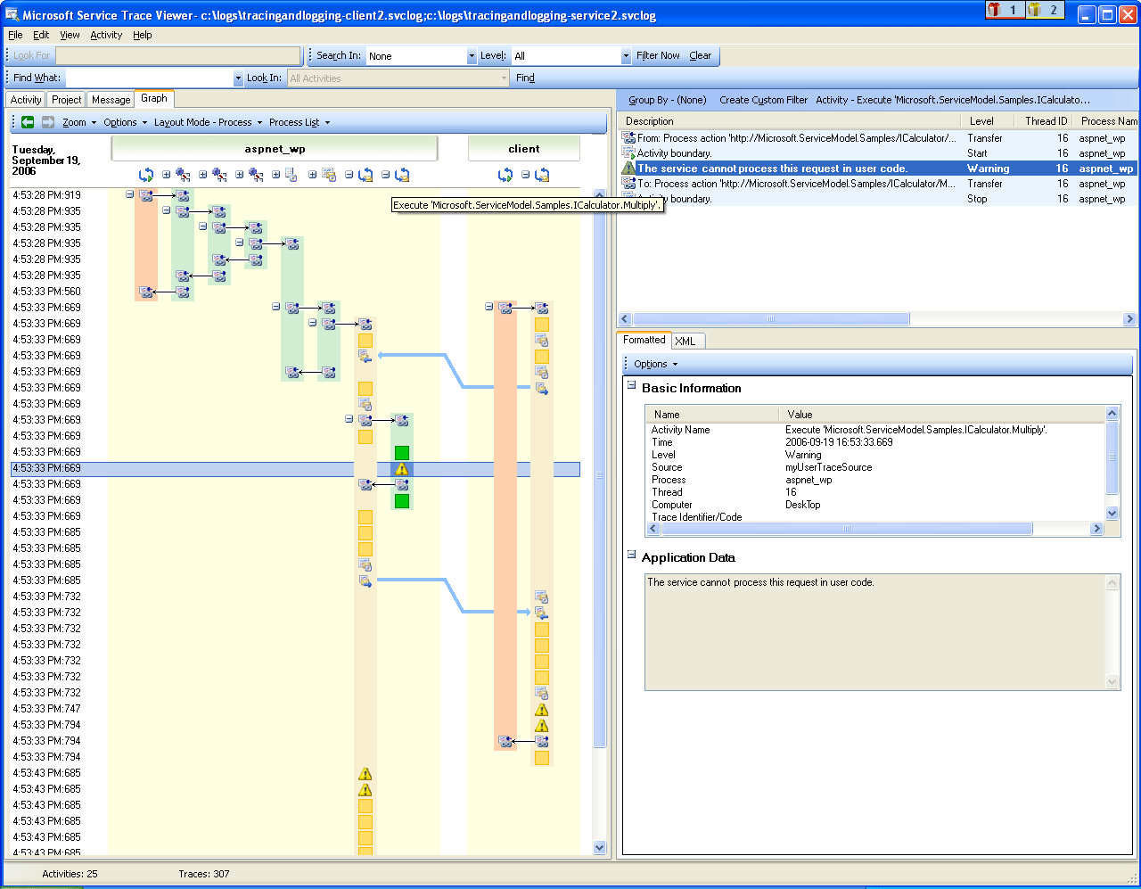 Using the Trace Viewer