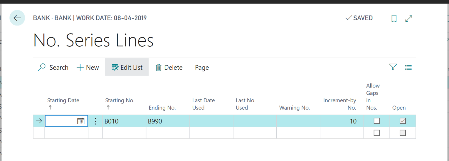 Allow gaps in numbering